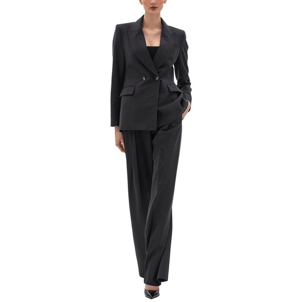Bgl Womens 2Pc Jacket & Pant Set, Gray